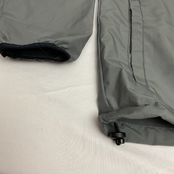 Charles River Gray Lightweight Zip-Up Jacket With Red Spartan Patch Logo size L - Picture 3 of 6